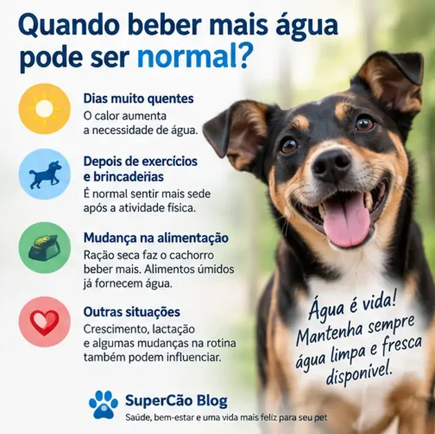Cachorro bebendo água em situação cotidiana de hidratação