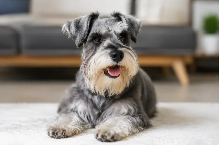 Cachorro com pelagem saudável