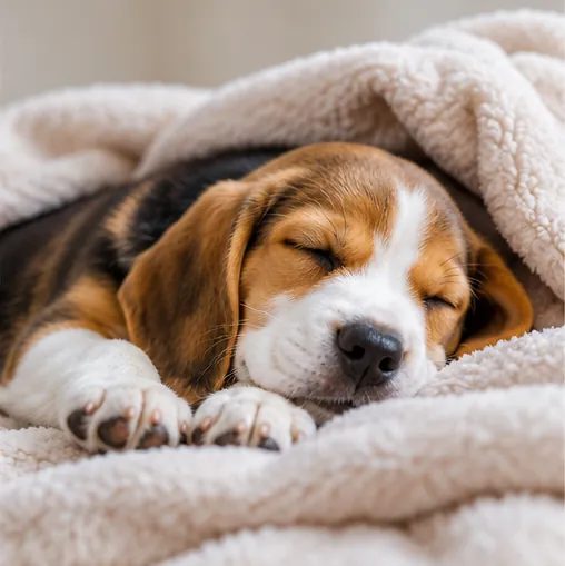 cachorro dormindo confortável